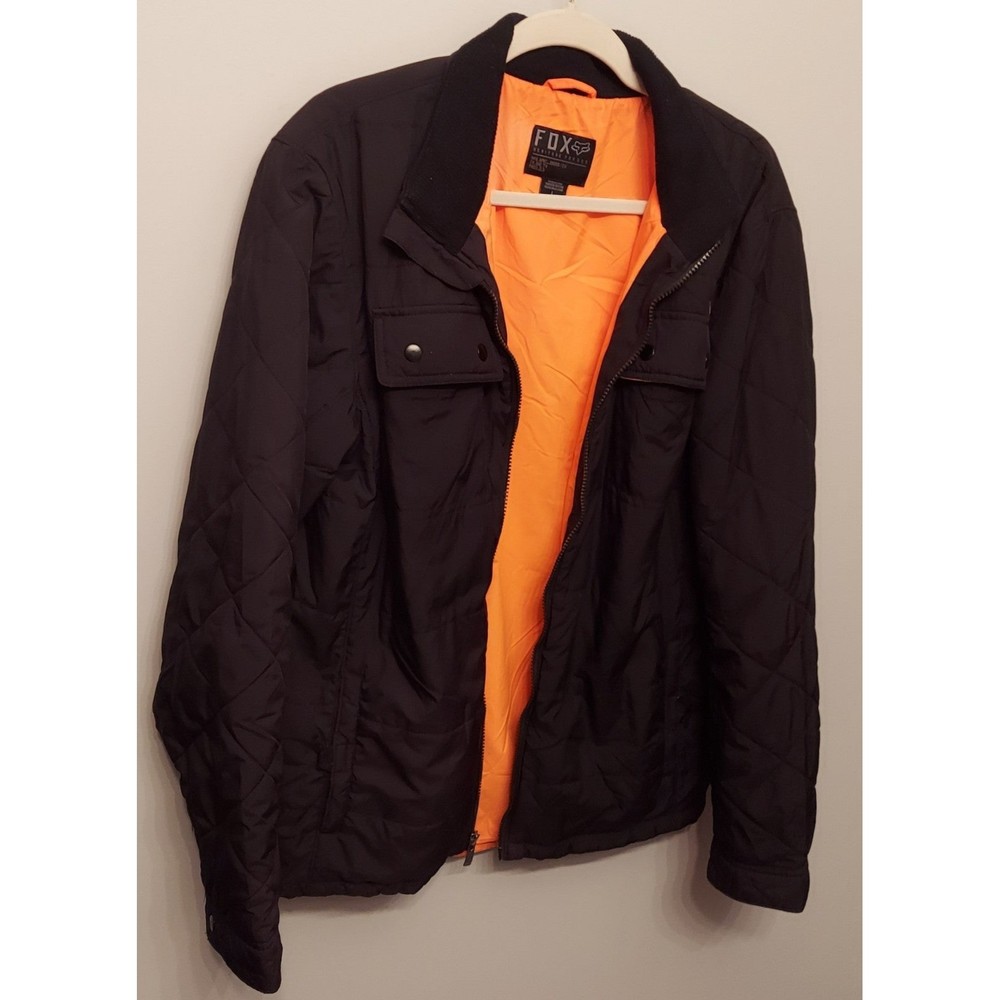 Fox Heritage Forged Black Jacket with Orange Interior Size L